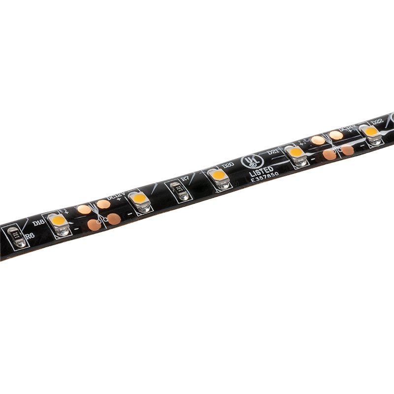 5m Single Color LED Black PCB Strip Light - Eco Series Tape Light - Dimmable - 12V - IP64 - 3000K / 4000K / 6500K