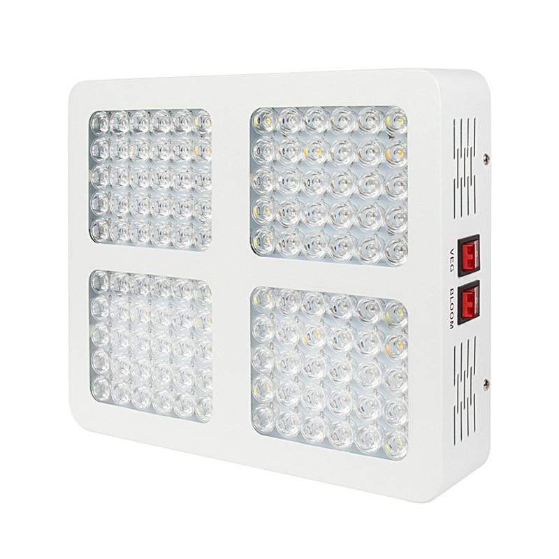260W Full-Spectrum LED Grow Light - 12-Band Multi Spectrum - Selectable Vegetation and Bloom Switches