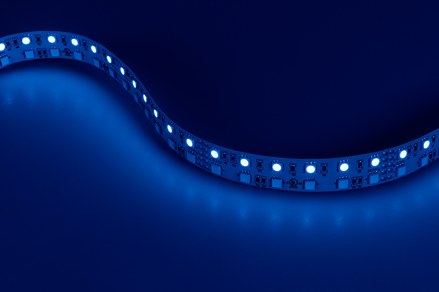 RGBW LED Strip Lights - Dual Row 24V LED Tape Light w/ White and Multicolor LEDs - 530 Lumens/ft.