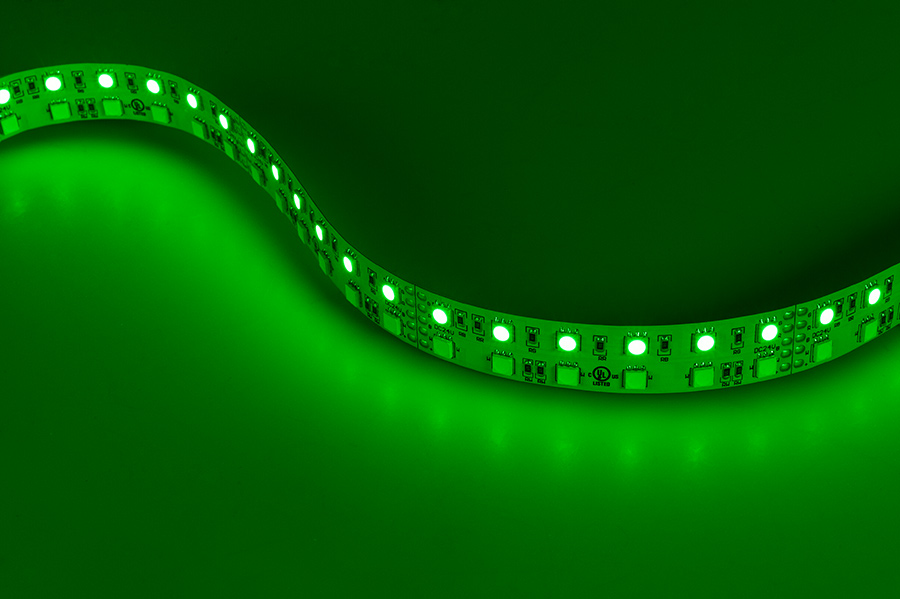 RGBW LED Strip Lights - Dual Row 24V LED Tape Light w/ White and Multicolor LEDs - 530 Lumens/ft.