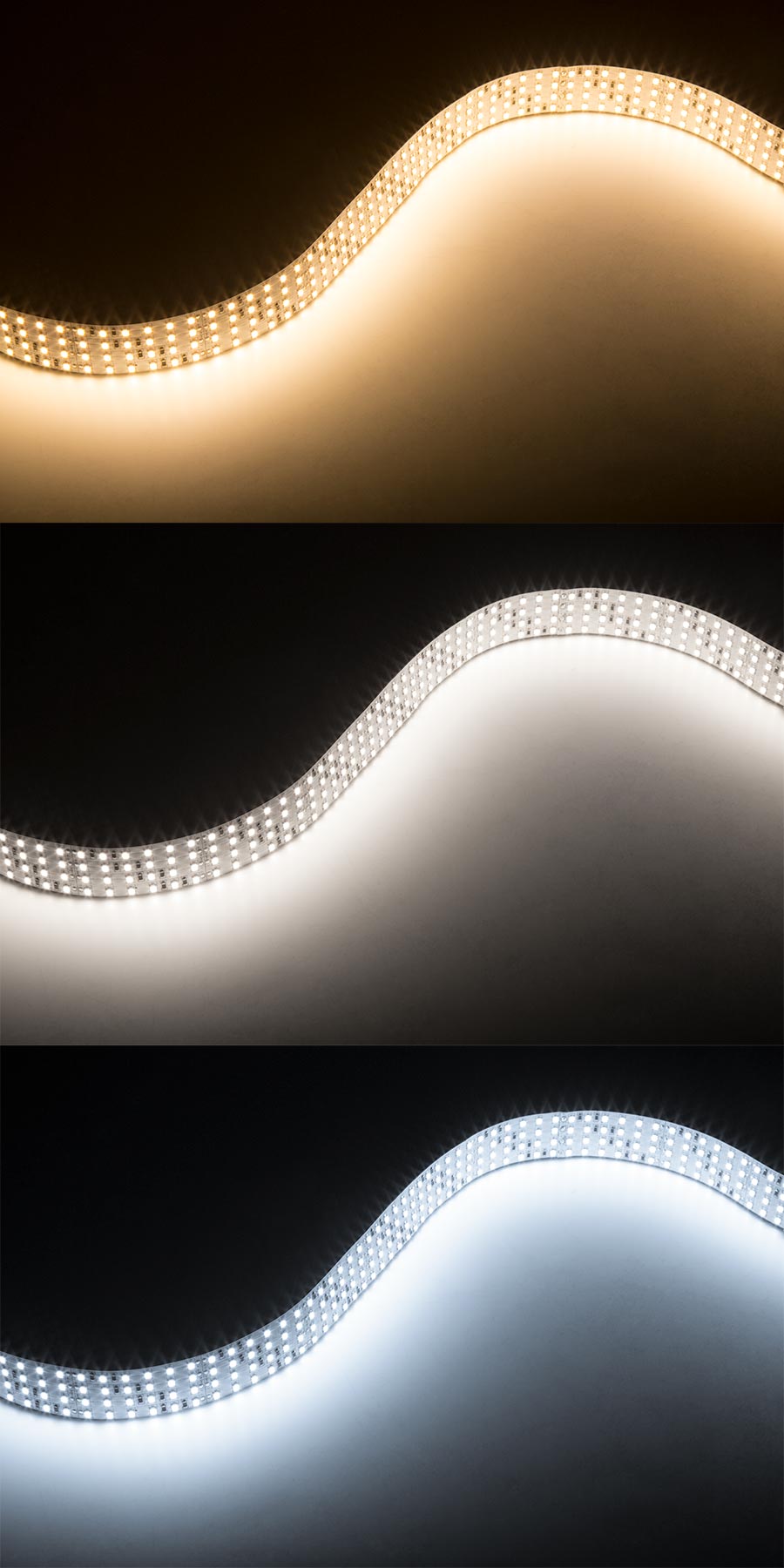 2835 White High-CRI LED Strip Light - Bright Quad Row LED Tape Light - 24V - IP20 - 1,317 lm/ft