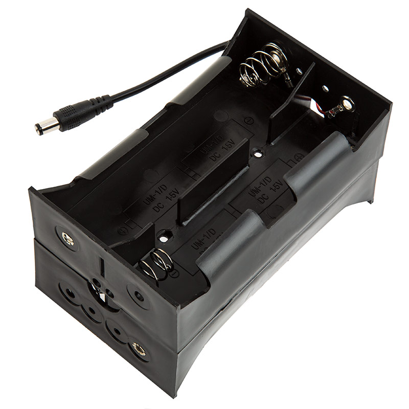 12V DC Battery Power Supply - 8 Cell D Battery Holder