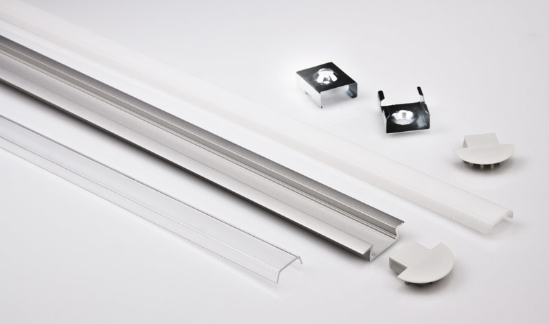 MICRO-NK Aluminum Channel - Recessed - For Strips Up To 11mm - 1m / 2m