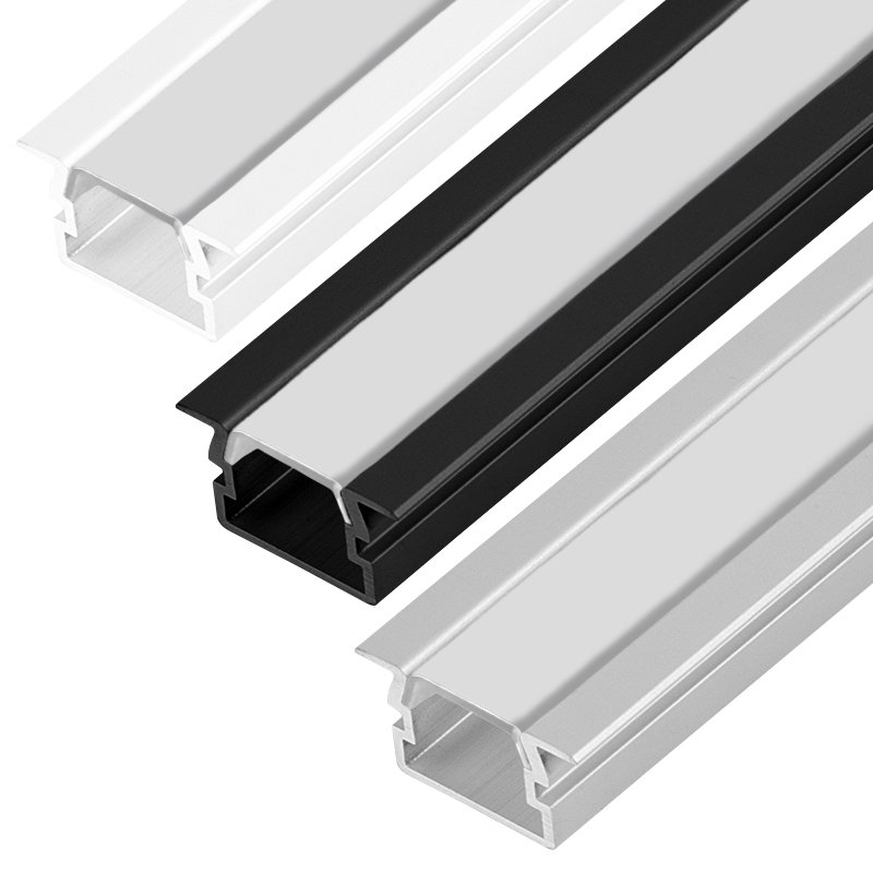 PDS-NK Aluminum Channel - Recessed - For Strips Up To 14mm - 1m / 2m