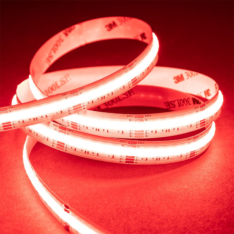 5m RGB+White COB LED Strip Light - COB Series LED Tape Light - IP20 - 24V - RGB+Cool White / RGB+Natural White / RGB+Warm White