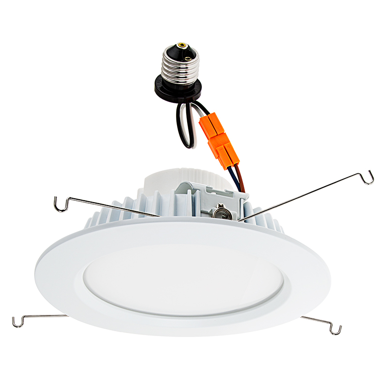 LED Recessed Lighting Kit for 6" Cans - Retrofit LED Downlight w/ Open Trim - 100 Watt Equivalent - Dimmable - 1,500 Lumens