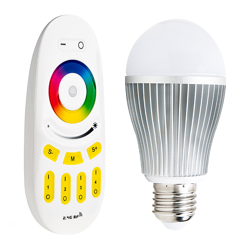MiLight WiFi Smart Light Bulb with Touch Remote - RGBW LED Bulb - 60 Watt Equivalent - 850 Lumens