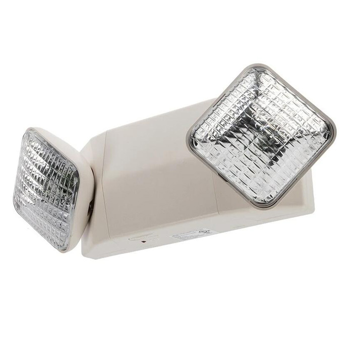 Dual-Head LED Emergency Light with Battery Backup - Adjustable Light Heads