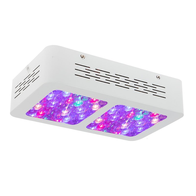 130W Full-Spectrum LED Grow Light - 12-Band Multi Spectrum - Selectable Vegetation and Bloom Switches - GLR-130W12F-VBD