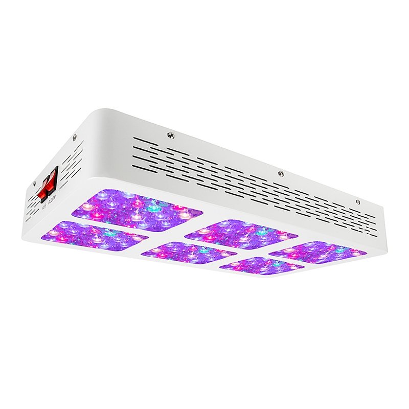 390W Full-Spectrum LED Grow Light - 12-Band Multi Spectrum - Selectable Vegetation and Bloom Switches - GLR-390W12F-VBD