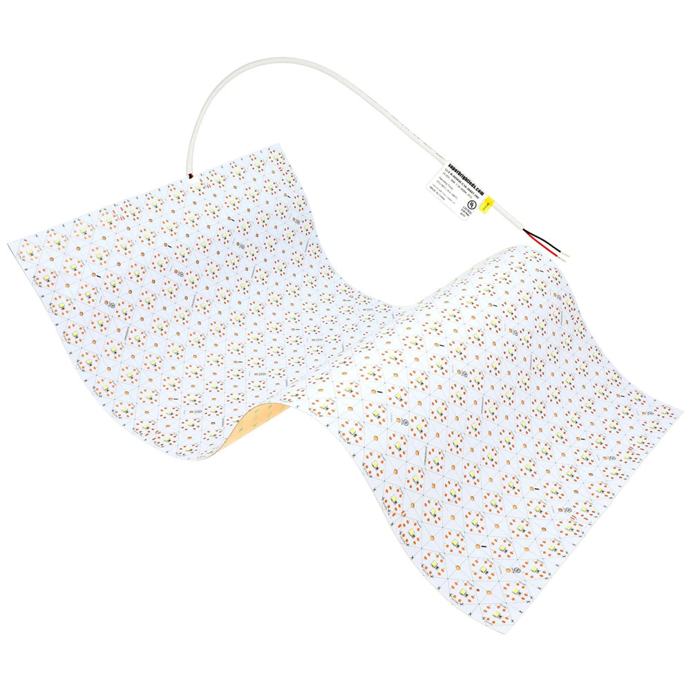 White LED Light Sheet - 19" x 9.5" - High CRI - High Density - IP20 - 24V - 6500K