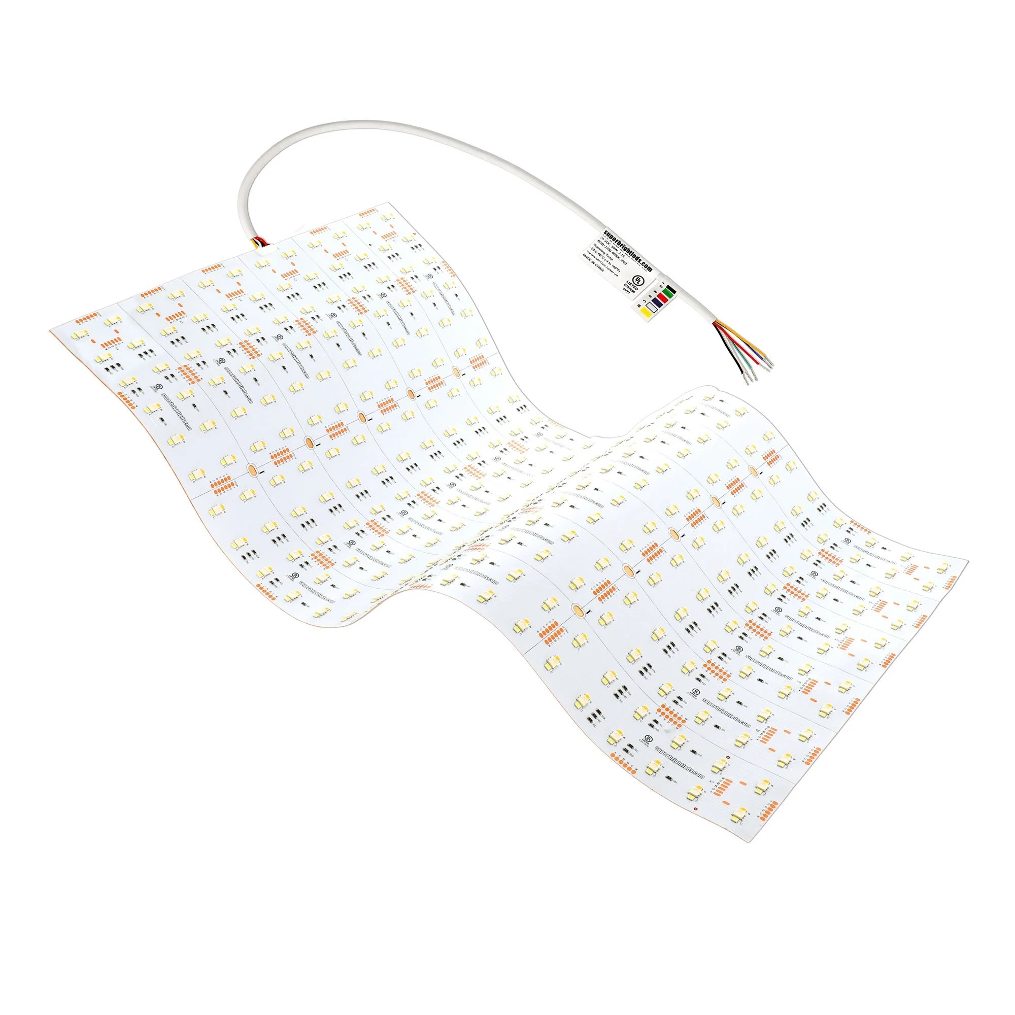 24V Flexible LED Light Sheet - 24” x 12” - IP20 - RGB+CCT - 2700K-6500K