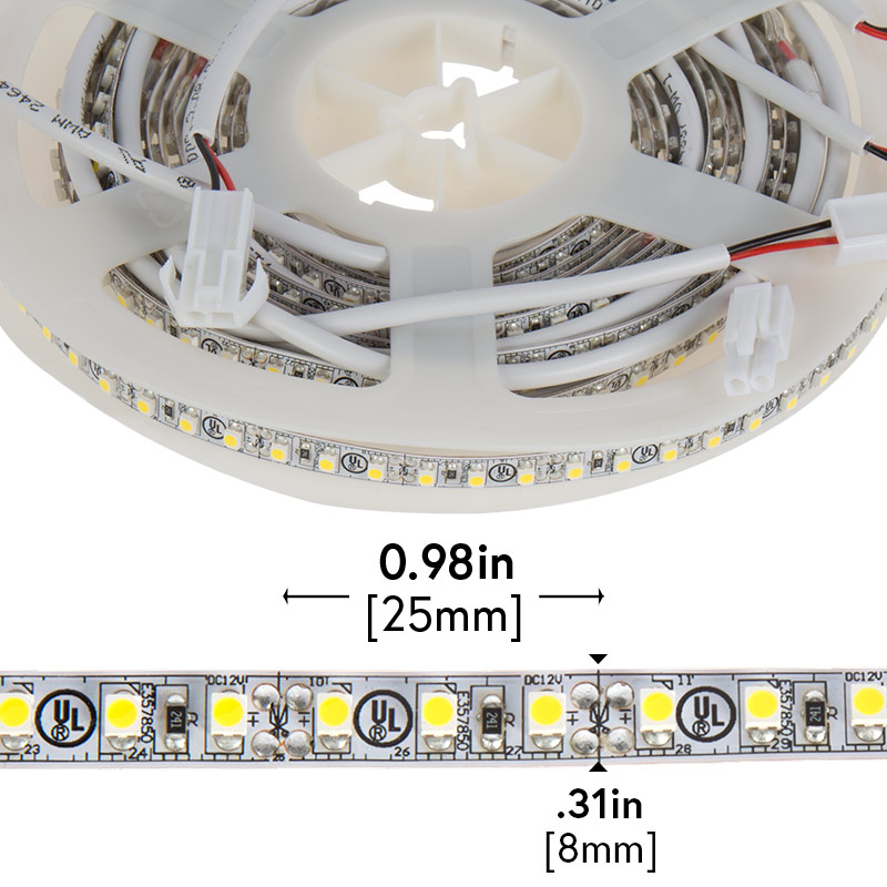 LED Strip Lights - 12V LED Tape Light w/ LC2 Connector - 268 Lumens/ft.