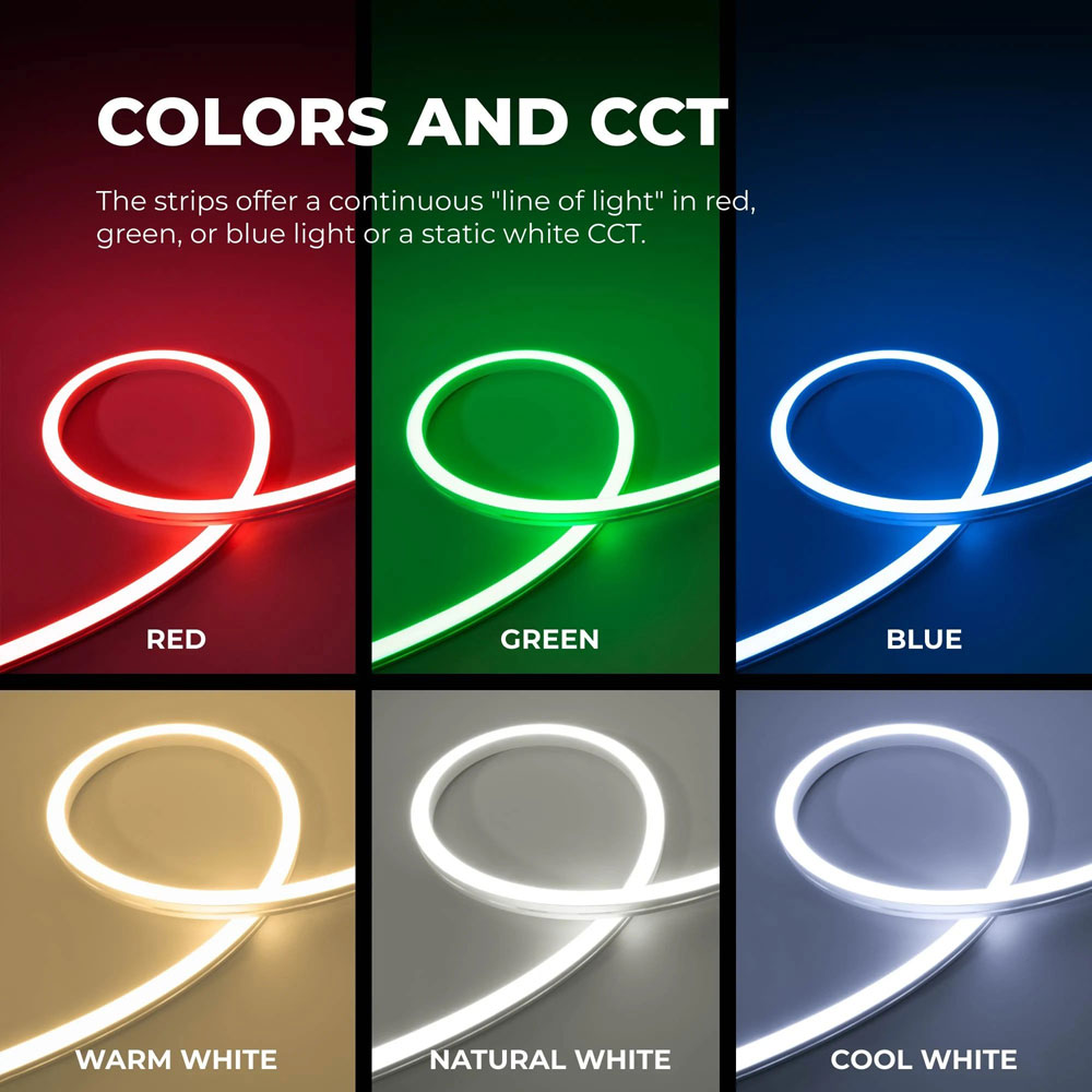 Neon LED Strip Light - Side Bend Neon Flex - IP67 - 24V