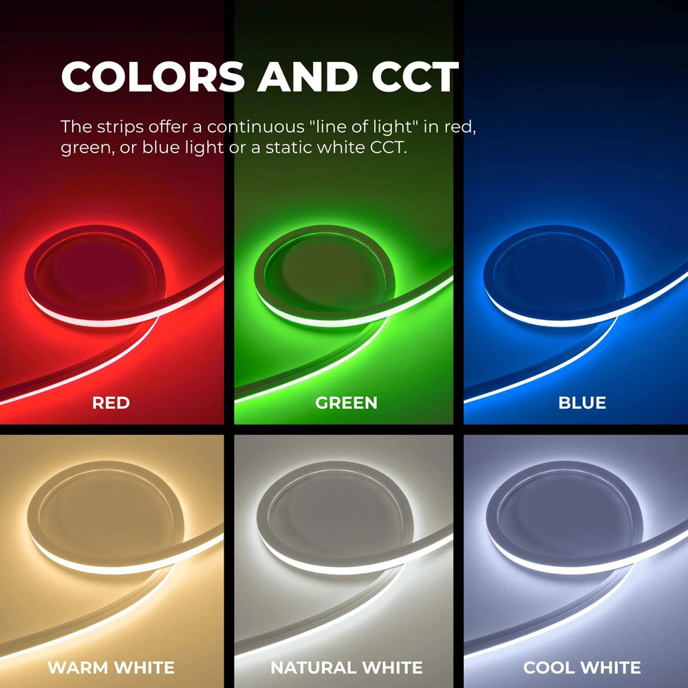 Neon LED Strip Light - Top Bend Neon Flex - IP67 - 24V - 5m