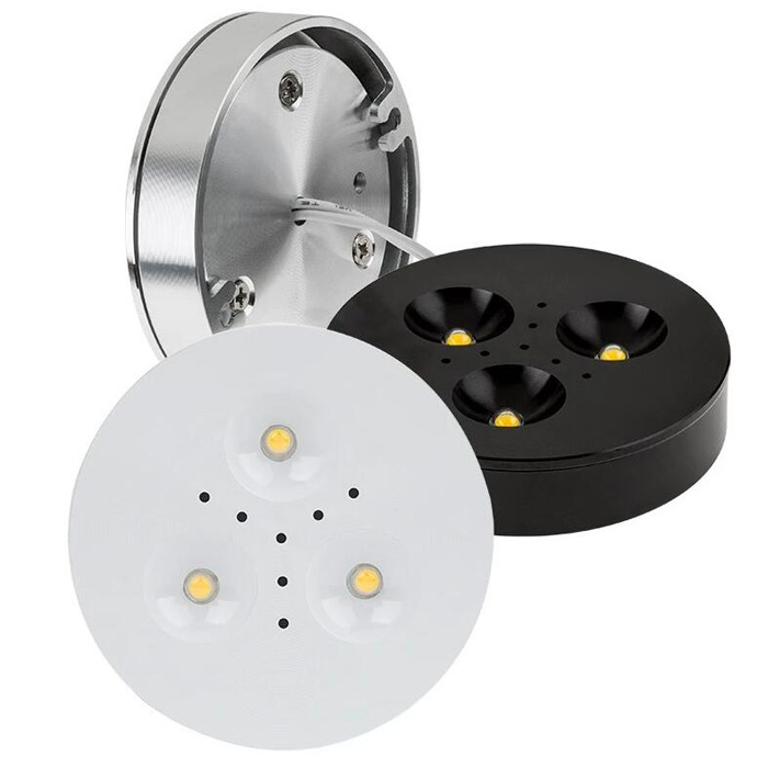 2.75" Recessed / Surface Mount LED Puck Lights - 255 Lumens