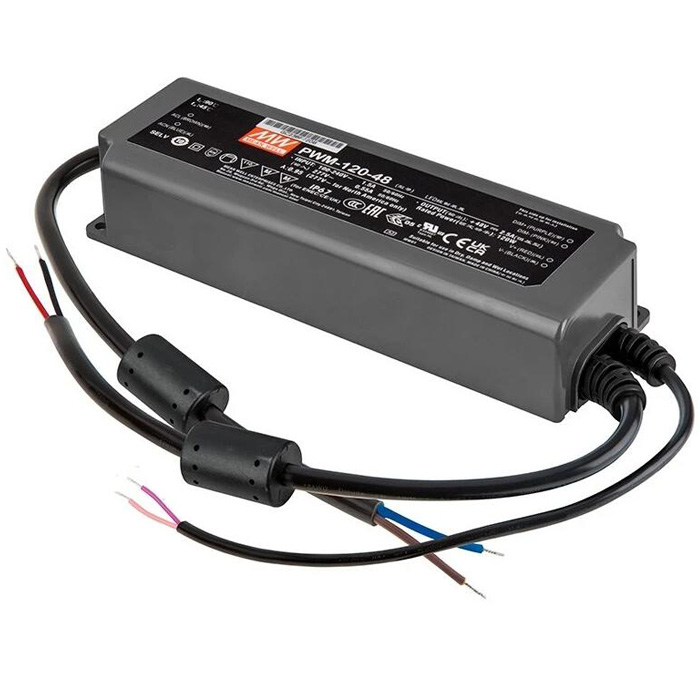 Mean Well LED Switching Power Supply - PWM Series 60-200W LED Power Supply - 48V Dimmable