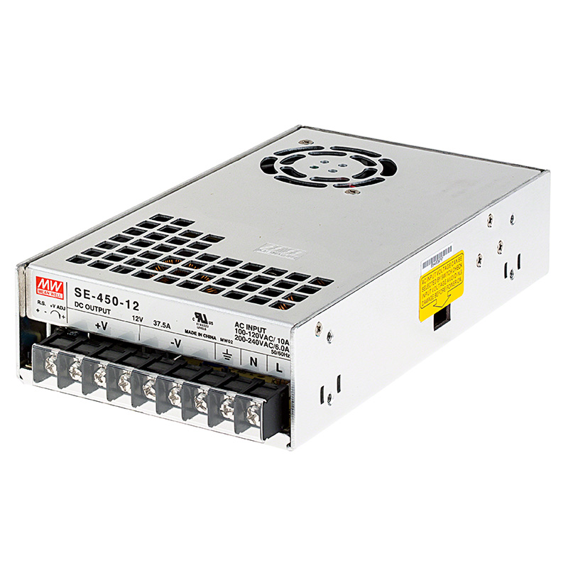 Mean Well LED Switching Power Supply - SE Series 100-1000W Enclosed Power Supply - 12V DC