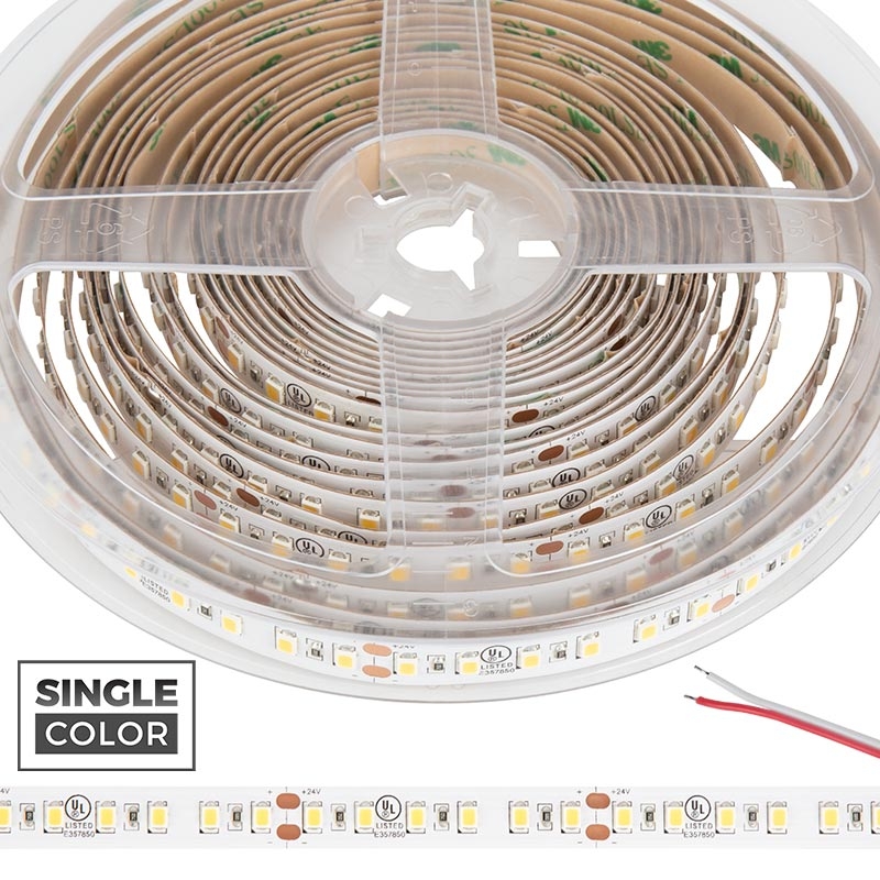 2835 Single-Color LED Strip Light/Tape Light - 24V - IP20 - 335 lm/ft
