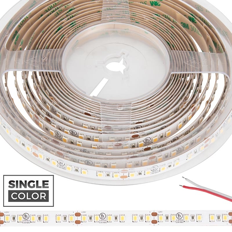 2835 White High-CRI LED Strip Light/Tape Light - 24V - IP20 - 335 lm/ft