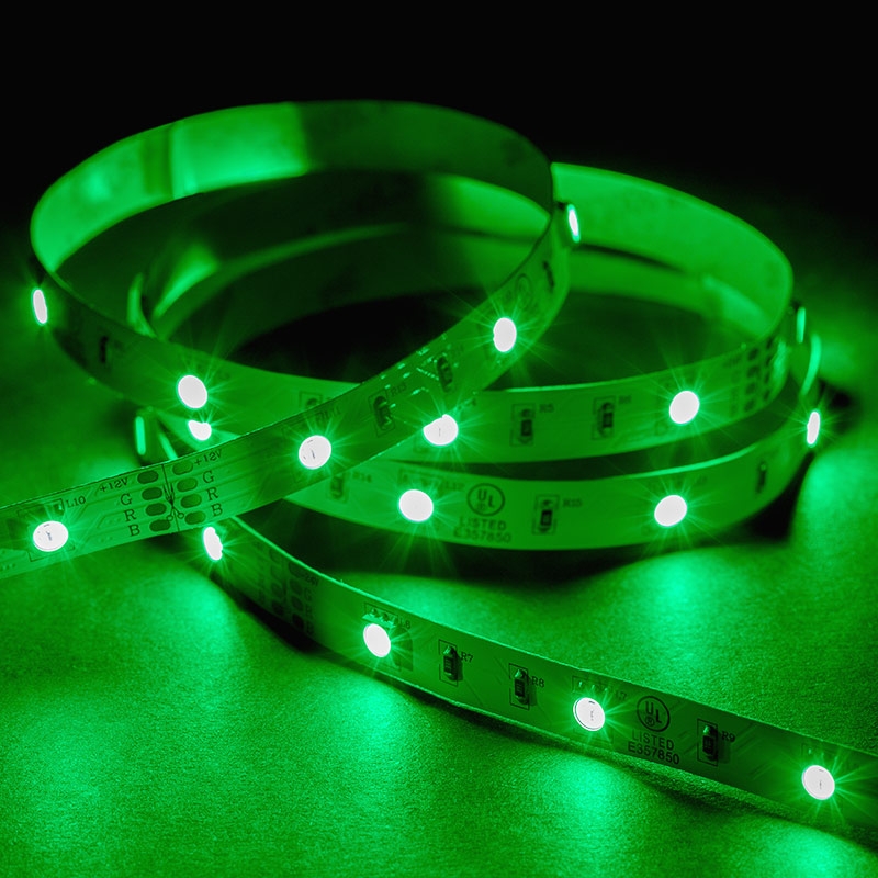 5050 RGB LED Strip Light/Tape Light - 12V - IP20 - 9 LEDs/ft