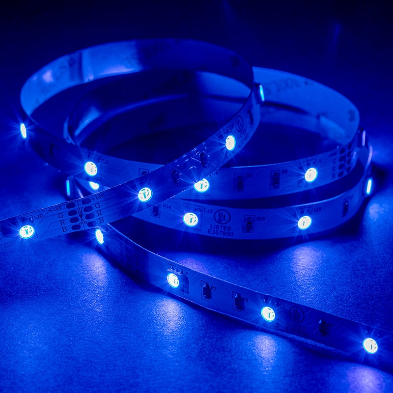 5050 RGB LED Strip Light/Tape Light - 12V - IP20 - 9 LEDs/ft