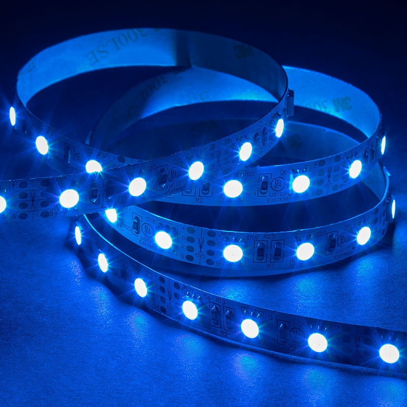 5050 RGB LED Strip Light - Color-Changing LED Tape Light - 12V - IP20 - 18 LEDs/ft