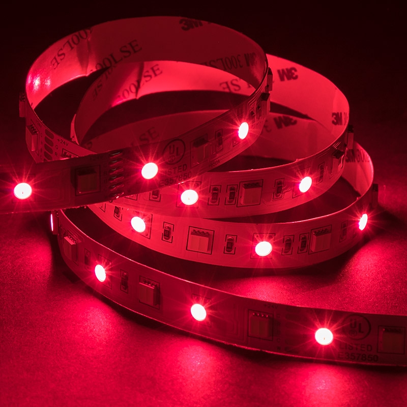 5050 RGB+Tunable White LED Strip Light/Tape Light - 24V - IP20 - 152 Lumens/ft