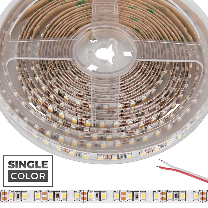 3528 Single-Color LED Strip Light/Tape Light - 12V - IP20 - 300 lm/ft - Click Image to Close