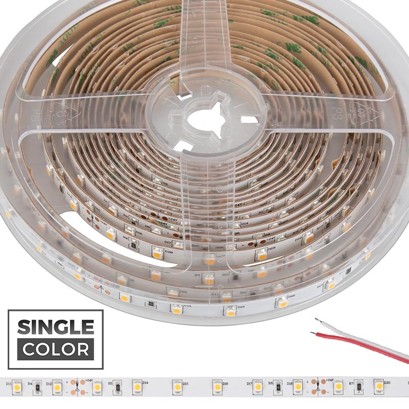 3528 Single-Color LED Strip Light/Tape Light - 24V - IP20 - 150 lm/ft