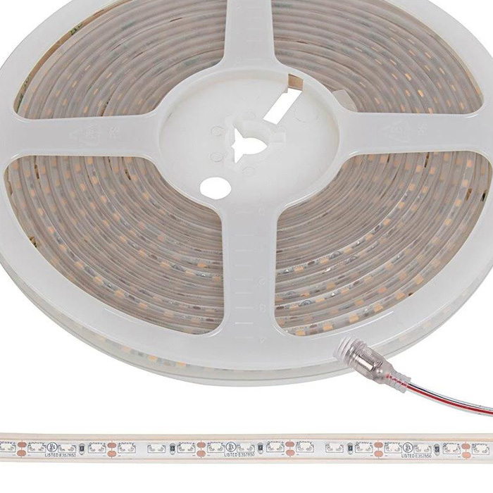 5m White LED Side Emitting Strip Light - 12V - IP65