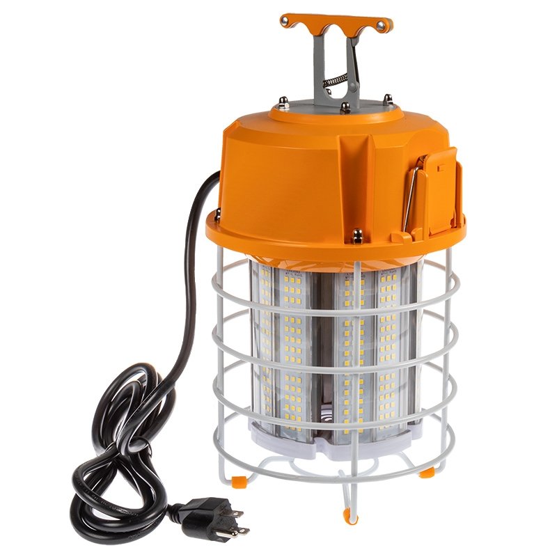 100W LED Temporary High Bay - Linkable LED Area Work Light Fixture - 320W Equivalent - 12500 Lumens - 5000K - 5000K Cool White