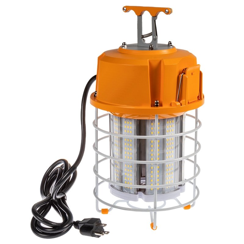 thumbnail image 2 of 100W LED Work Light With 10ft Cord – 15,000LM Portable Job Site Light, Hanging Hook, ETL Listed 2 of 9