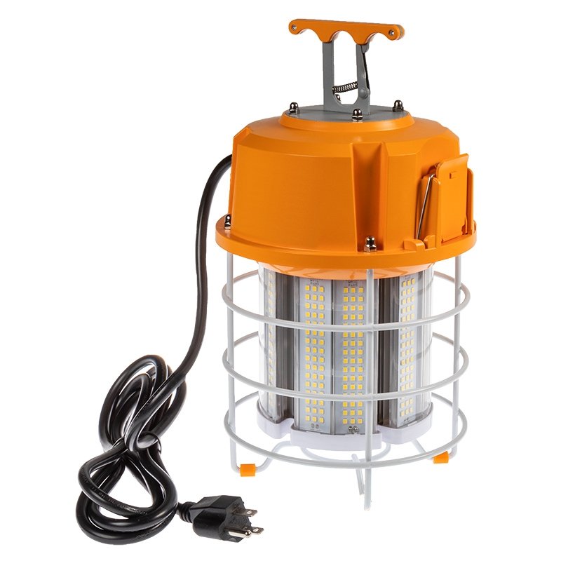 60W LED Temporary High Bay - Linkable LED Area Work Light Fixture - 250W Equivalent - 7500 Lumens - 5000K Cool White