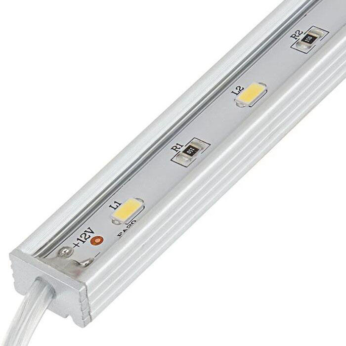 Waterproof Linear LED Light Bar Fixture w/ DC Barrel Connectors - 415 lm/ft
