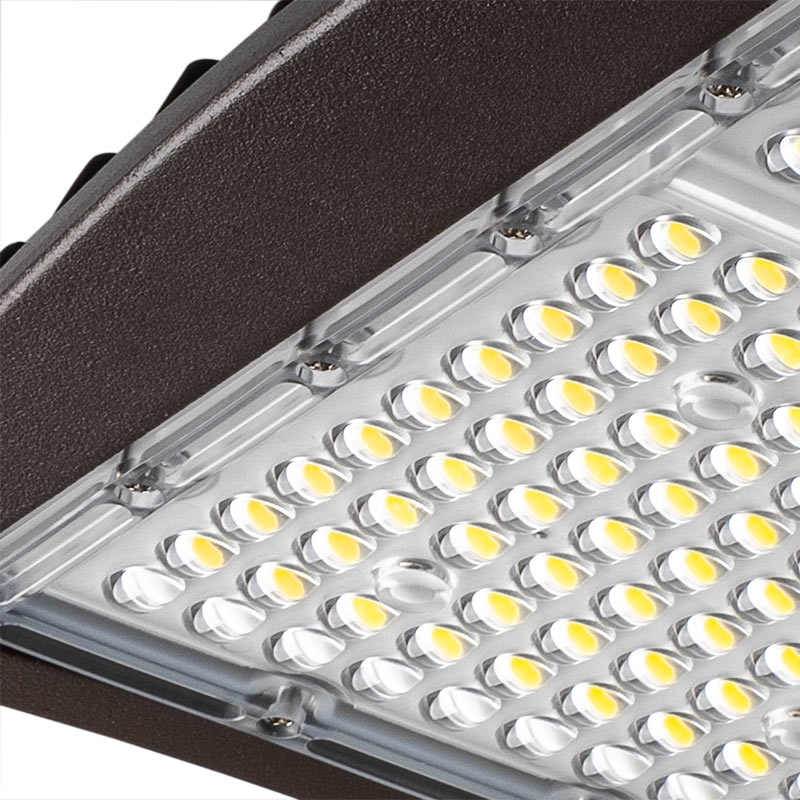 100W LED Parking Lot Light - Shoebox Area Light - 14,000 Lumens - 250W MH Equivalent - 4000K/5000K - Pole/Post Fixed Mount