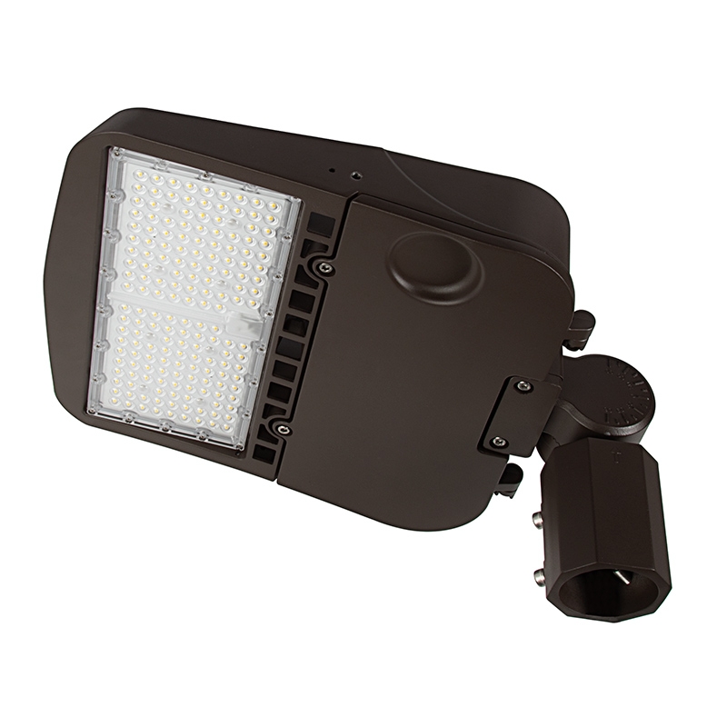 150W LED Parking Lot Light - Shoebox Area Light - 277-480 VAC - 20,400 Lumens - 400W MH Equivalent - 4000K/5000K - Knuckle Slipfitter Mount